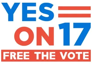 yes on 17 logo